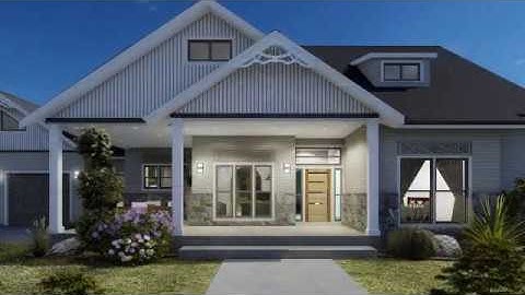 3D Architectural Animation , created in Chief Architect and Rendered in Lumion. Modern Farm House.