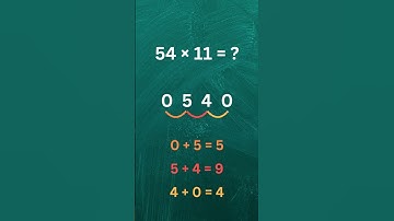 Math Trick: multiply by 11 in 5 seconds!