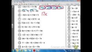 Common Core Math: Simplifying Expressions Example 2