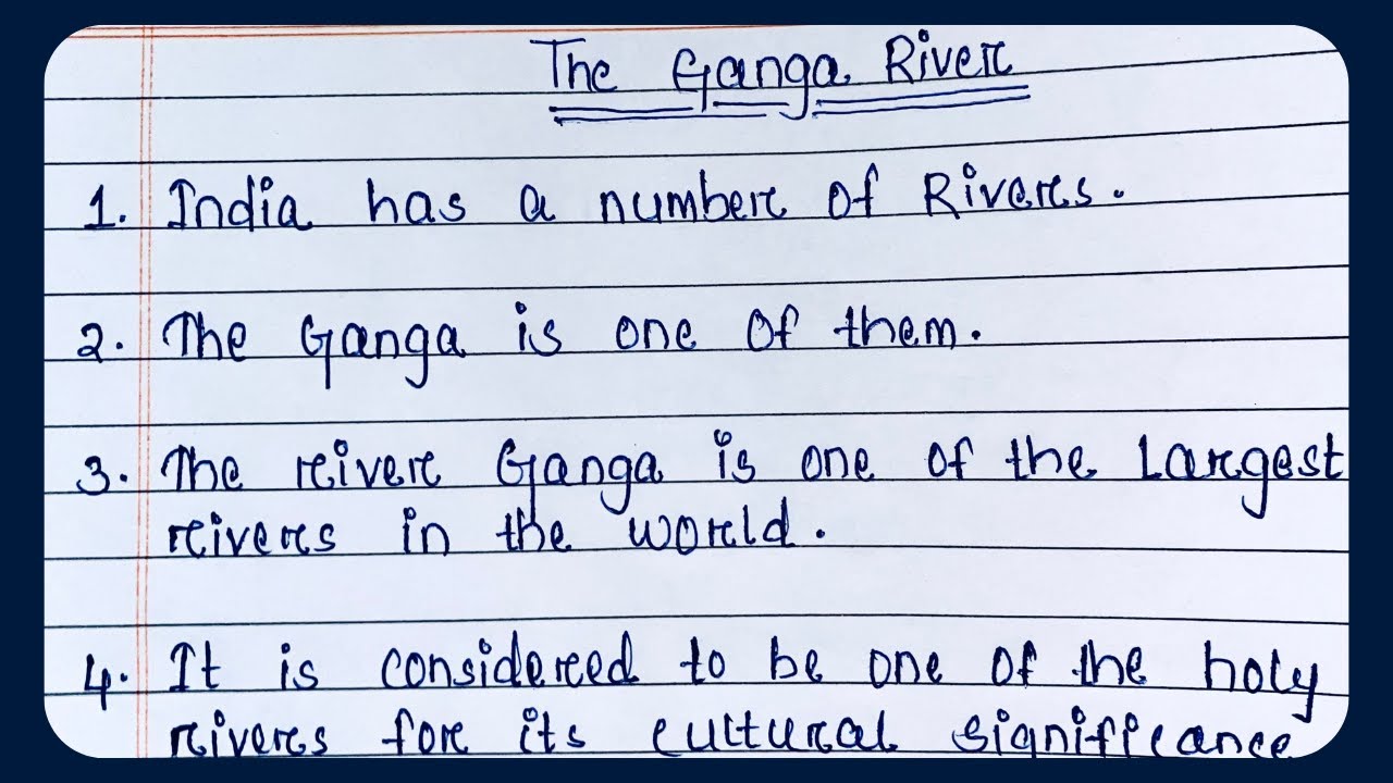 the ganga essay in english short