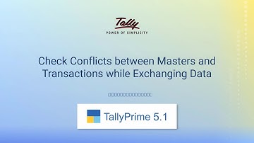 How to Check Conflicts Between Masters and Transactions while Exchanging Data | TallyHelp