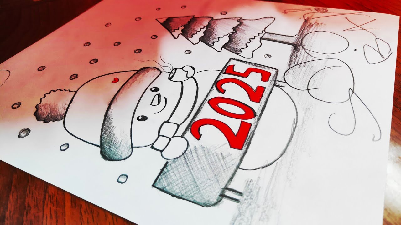 New Year Drawing 2025 New Year Drawing 2025 Mandala Art New Year 2025 Maxresdefault
