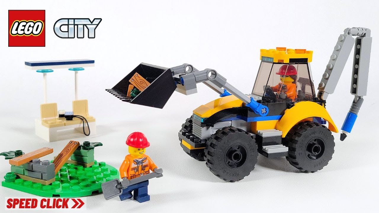 LEGO City 60385 Construction Digger - LEGO Speed Build Review