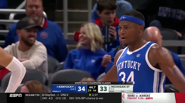 Malik Hall vs UK 20 PTS   11.15.22