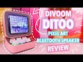 DIVOOM DITOO Pixel Art Bluetooth Speaker Review | CUTEST SPEAKER EVER!!!