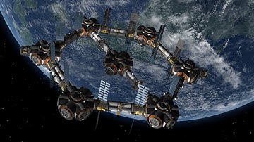 Giant Hexagon Fuel Station - Kerbal Space Program