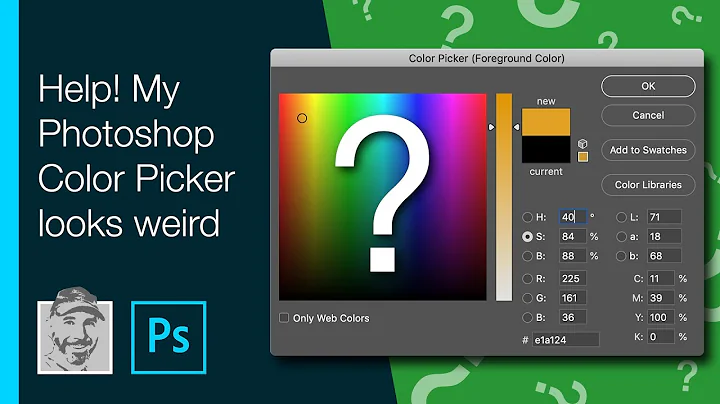 Help! My Photoshop Color Picker looks weird