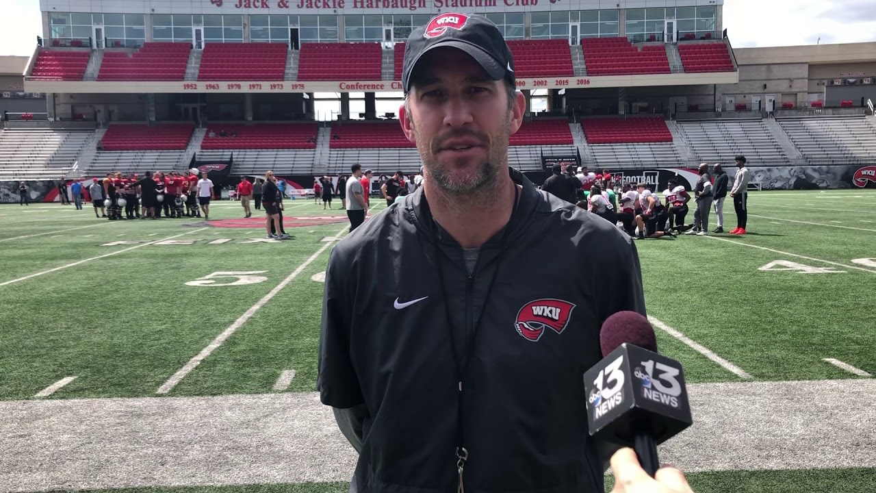 WKU FB HC Tyson Helton 4-6-19 - YouTube