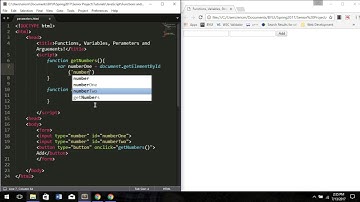 JavaScript Tutorial #5 Functions, Variables, Parameters, and Arguments