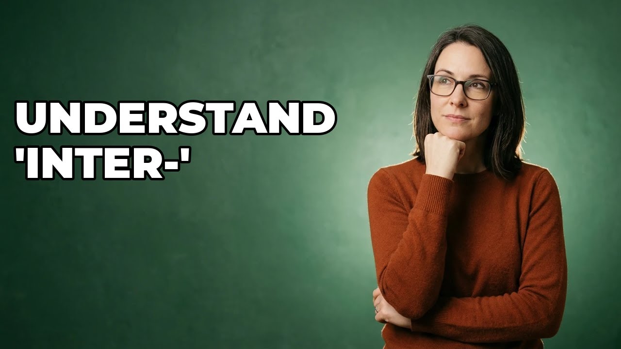 How To Identify The Prefix 'Inter-' In Words?