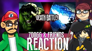 ZDogg and Friends React to Hulk vs Godzilla | DEATH BATTLE!