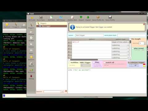 Simple triggers in Mudlet 1/1