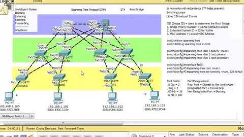 Spanning Tree Protocol STP in Packet Tracer   Part 3   Free Computer Science Video Lecture