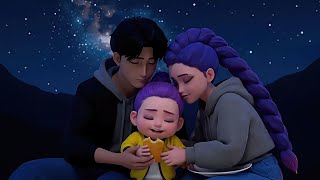 Fall Into Sleep with Rumi and Jinu's lovely family🌙 | Soothing Piano Sound to Calm Your Mind screenshot 1