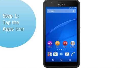Sony Xperia E4G: Turn on/off data roaming services