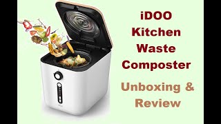 iDOO GARBO Kitchen Waste Composter  Electric Food Compost Bin