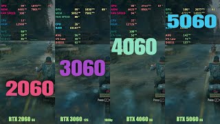RTX 2060 vs 3060 vs 4060 vs 5060 Gaming Performance