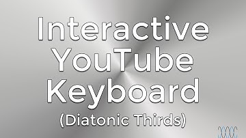 Interactive C Major Scale (YouTube Piano) - Diatonic Thirds - WARRENMUSIC Series - Harmony Module