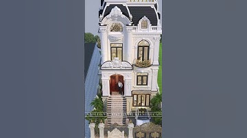 Biệt Thự 3 Tầng 1 Tum Phong Cách Châu Âu Quá Đỉnh #short