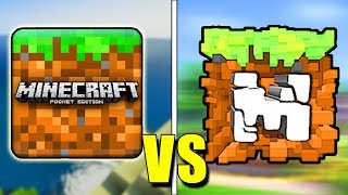 MINECRAFT POCKET EDITION VS MAXI CRAFT | MCPE VS MAXICRAFT screenshot 4