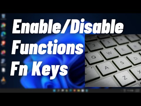 Video: 3 Ways to Disable the Fn Key on the Computer Keyboard