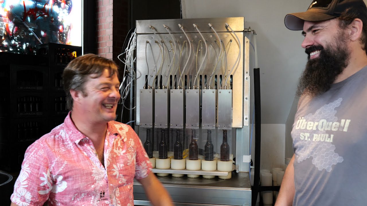 Head Brewer Tobi Shows Me Around ÜberQuell Brauerei Hamburg Germany