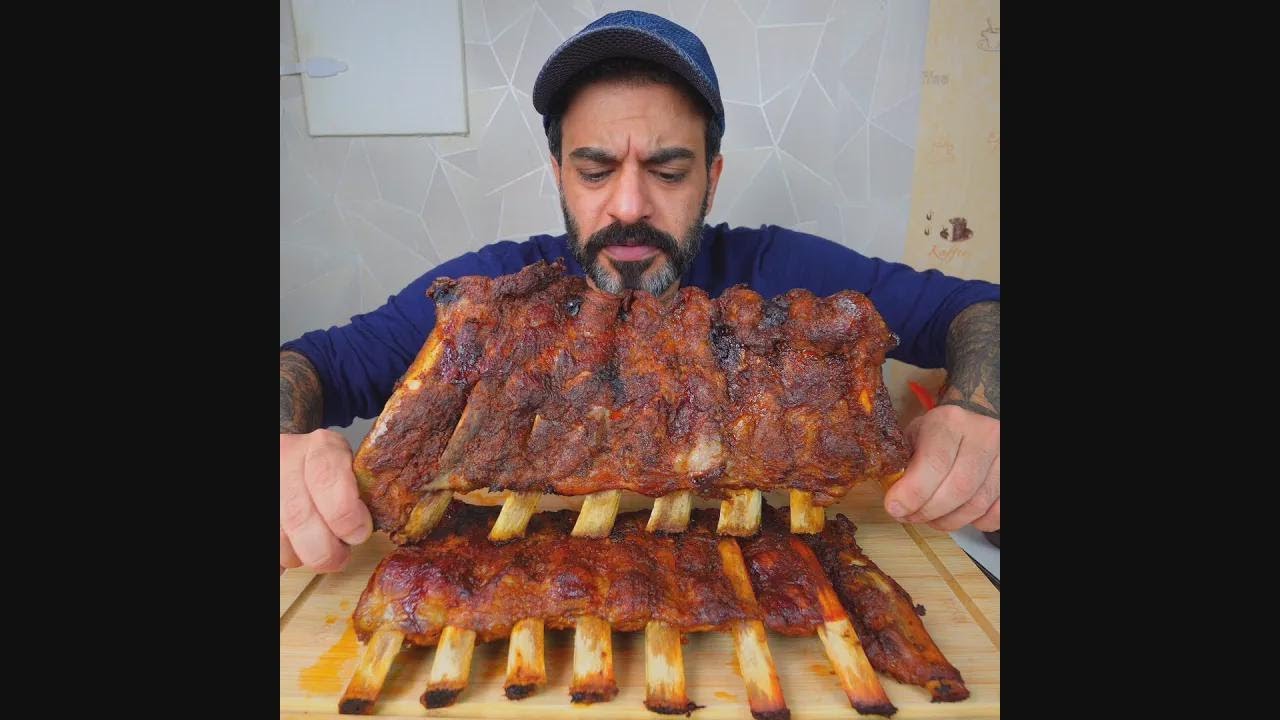 BBQ Smoked Veal Ribs Slow-Cooked for Hours | Ultimate Mukbang Feast