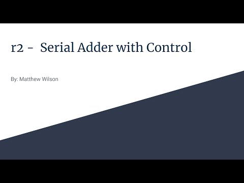 Serial Adder with Control - r2 - CSC120