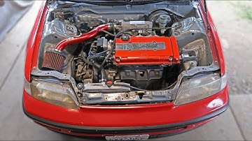 JUNKYARD B18C TYPE R Swapped AWD CRX !