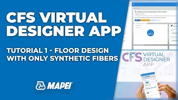 CFS Virtual Designer App | Tutorial 1 | Floor design with only synthetic fibers