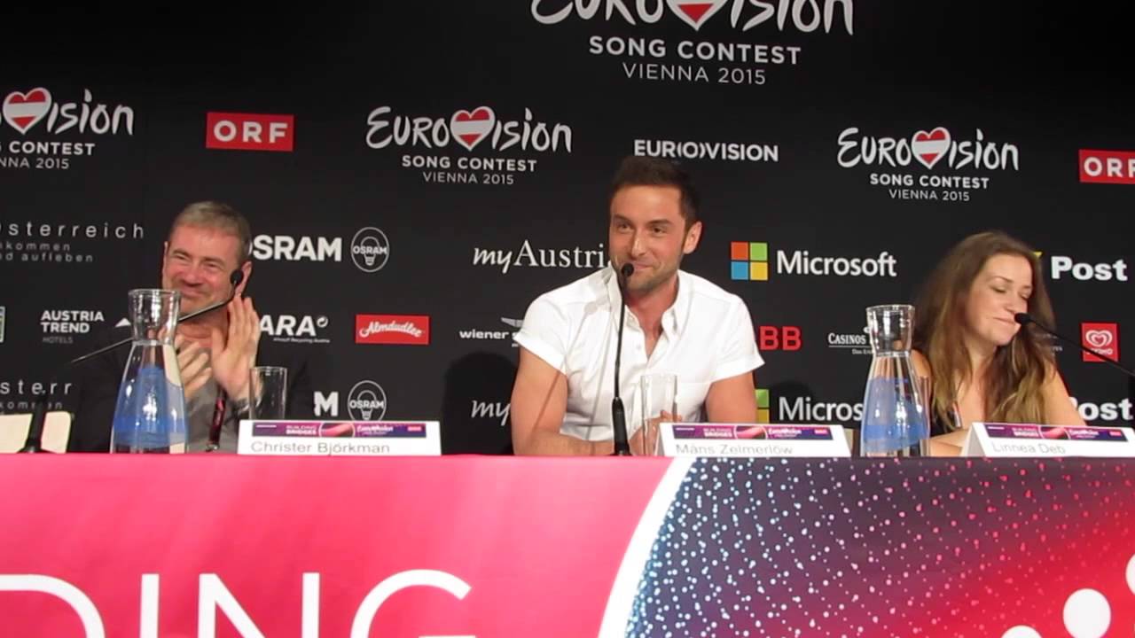 ESCKAZ in Vienna: Press Conference with Måns Zelmerlöw from Sweden