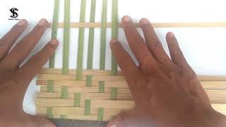 Tutorial Membuat Anyaman dengan Mudah dan Menarik dari Iratan Bambu | Part 7