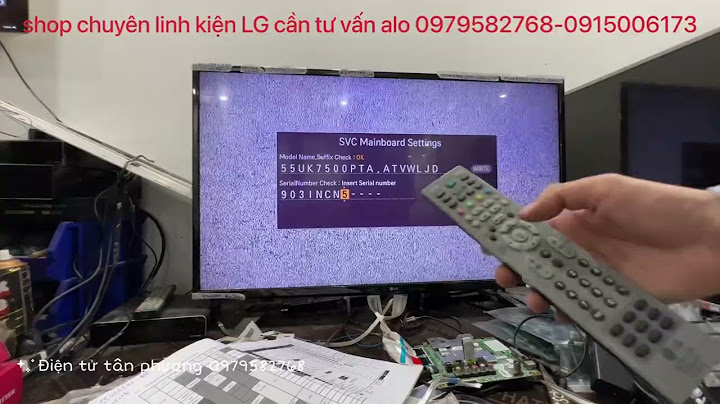 Hướng dẫn cập nhật fw tivi lg netcast