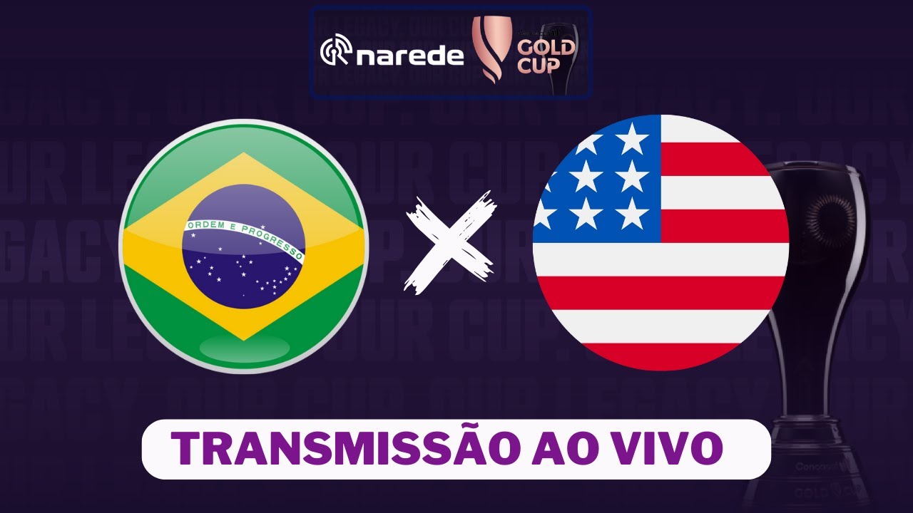 Estados Unidos x Brasil ao vivo Transmissão ao vivo Copa Ouro