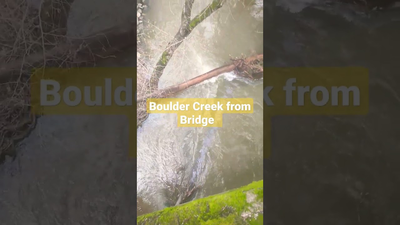 Footage from Winter Storm in Boulder Creek Creek 