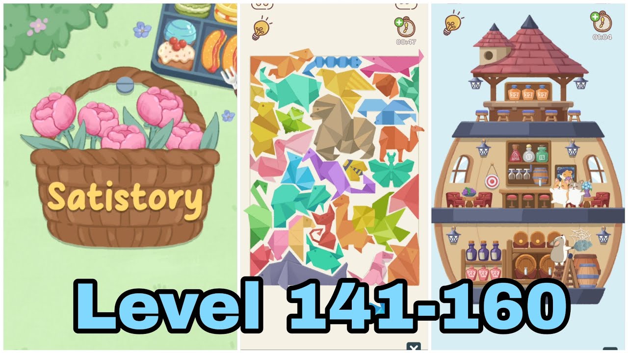 Satistory-Tidy up Level 141-160 ASMR Gameplay Walkthrough 