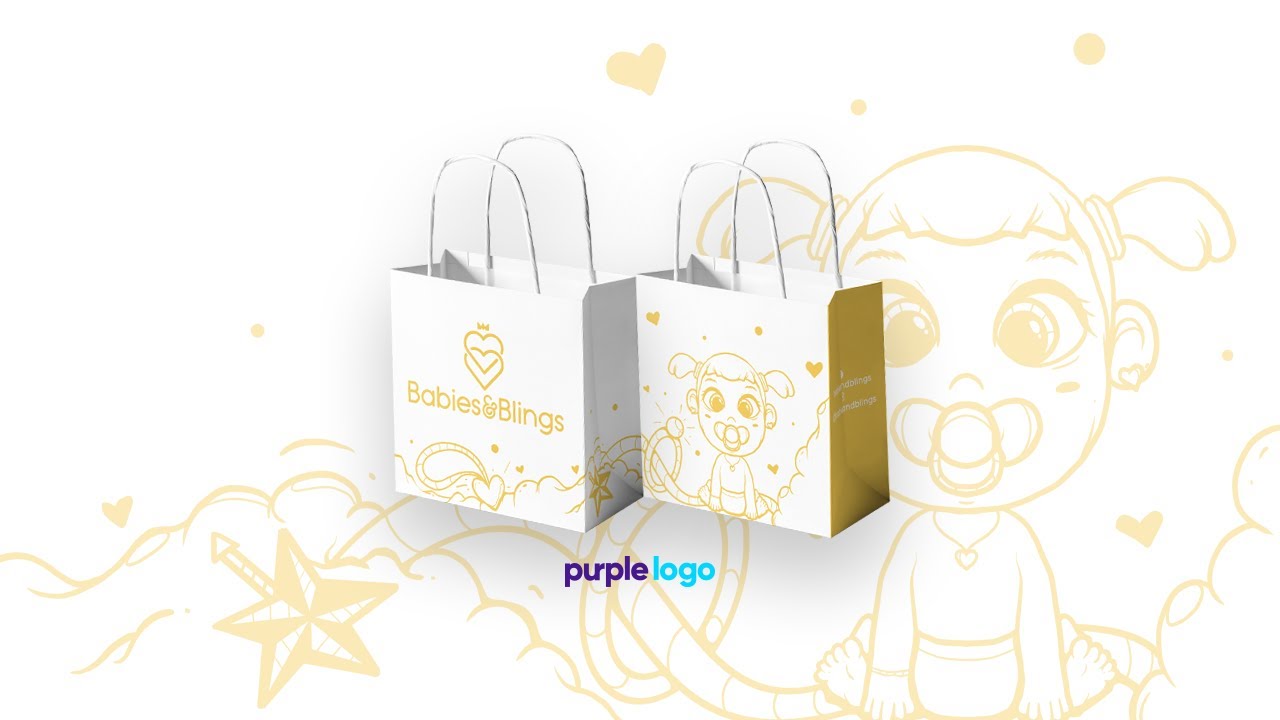 Illustration paper bag design process in 2 minutes hyperlapse YouTube