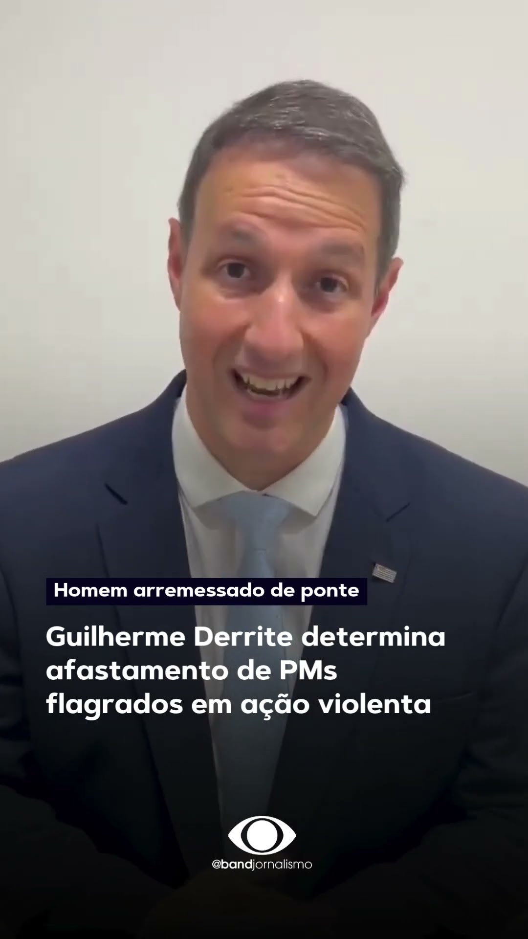 Guilherme Derrite determina afastamento de PMs flagrados em ação violenta #shorts