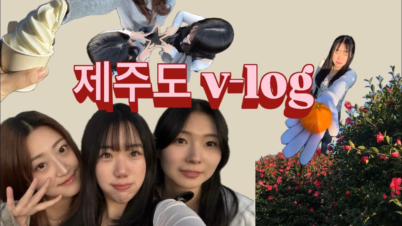 [VLOG] 제주도 브이로그 | 애월•한담해변•서귀포•사계해변•동백꽃•흑돼지•성이시돌목장