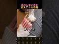 爪のしまい方を教えてくれる猫