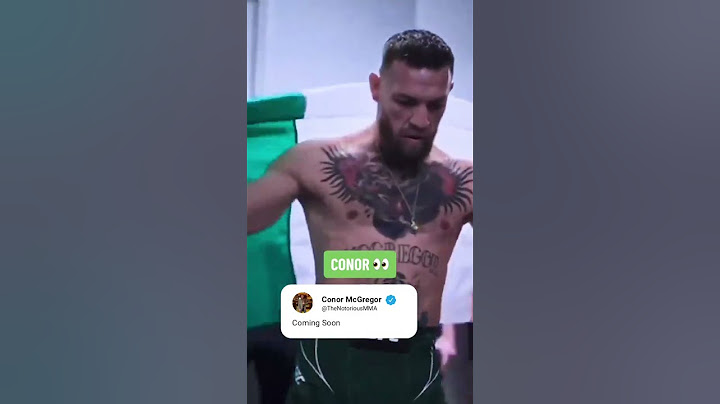 McGregor return incoming? 👀