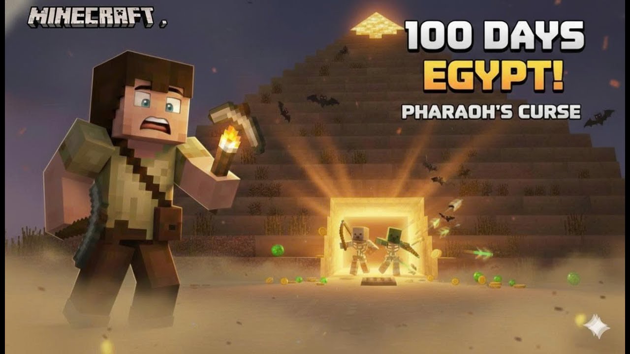 100-Day Survival Journey in Ancient Egypt | Minecraft