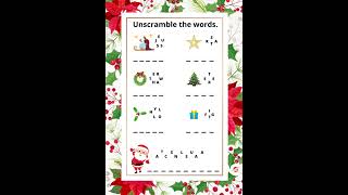 Christmas Themed Worksheets