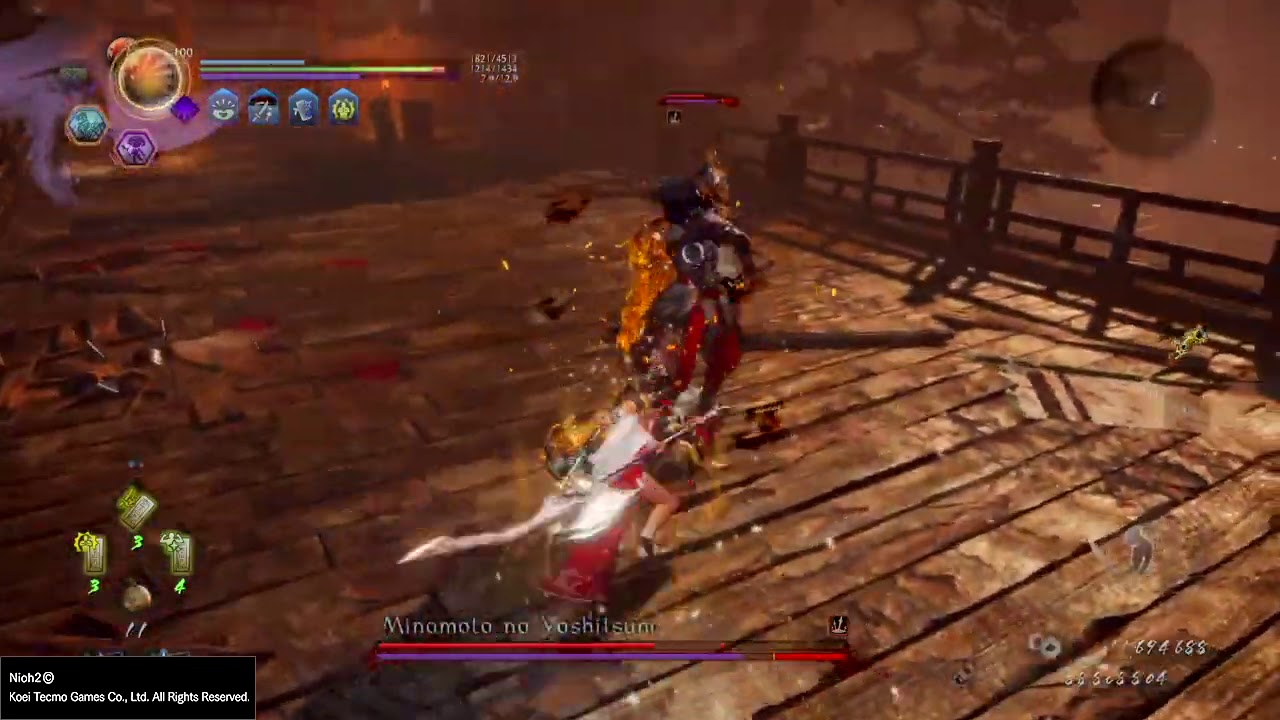 Nioh 2 Dream of the Demon - Eternal Rivals Mission Boss Fight