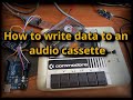 How to write digital data to an audio cassette