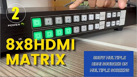 How to setup an 8x8 HDMI Matrix? MT-HD0808 4K HDMI matrix switcher 8 in 8 out