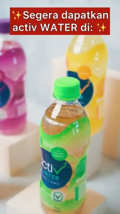 Segarnya activ WATER penuhi kebutuhan Multivitamin, Mineral dan Isotonik, agar kamu tetap aktif!