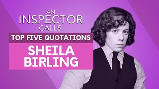 Sheila Birling - Top Five Quotations | 'An Inspector Calls'