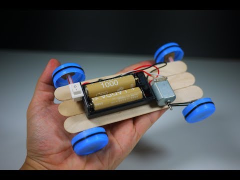 How to make very simple battery car - at home