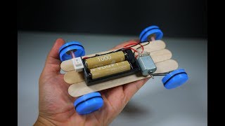How to make very simple battery car - at home